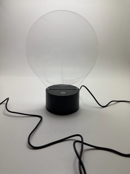Source Unknown Other - Modern Acrylic Volleyball LED Night Light with Black Touch Base